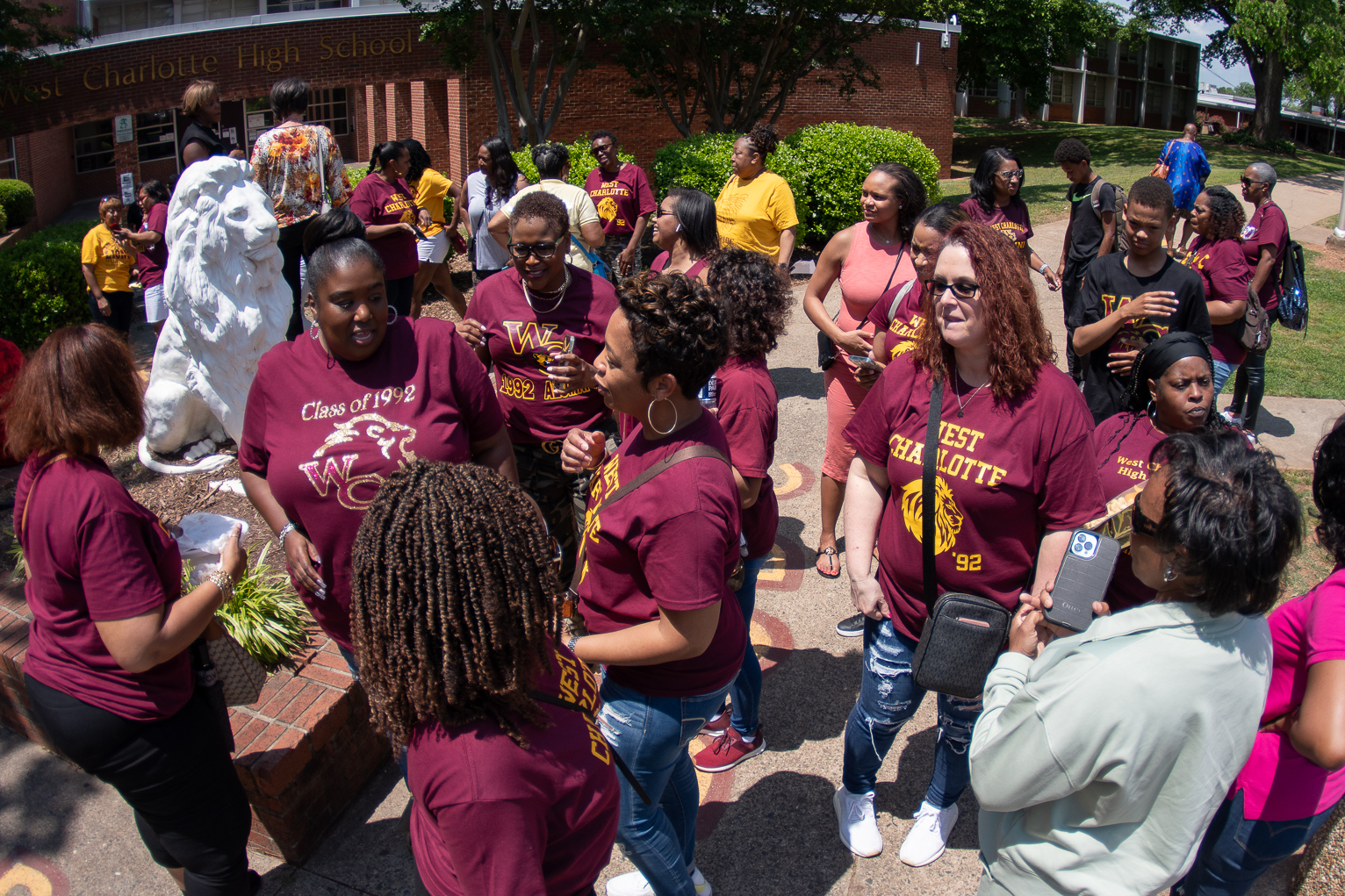 West Charlotte High School alumni on campus
