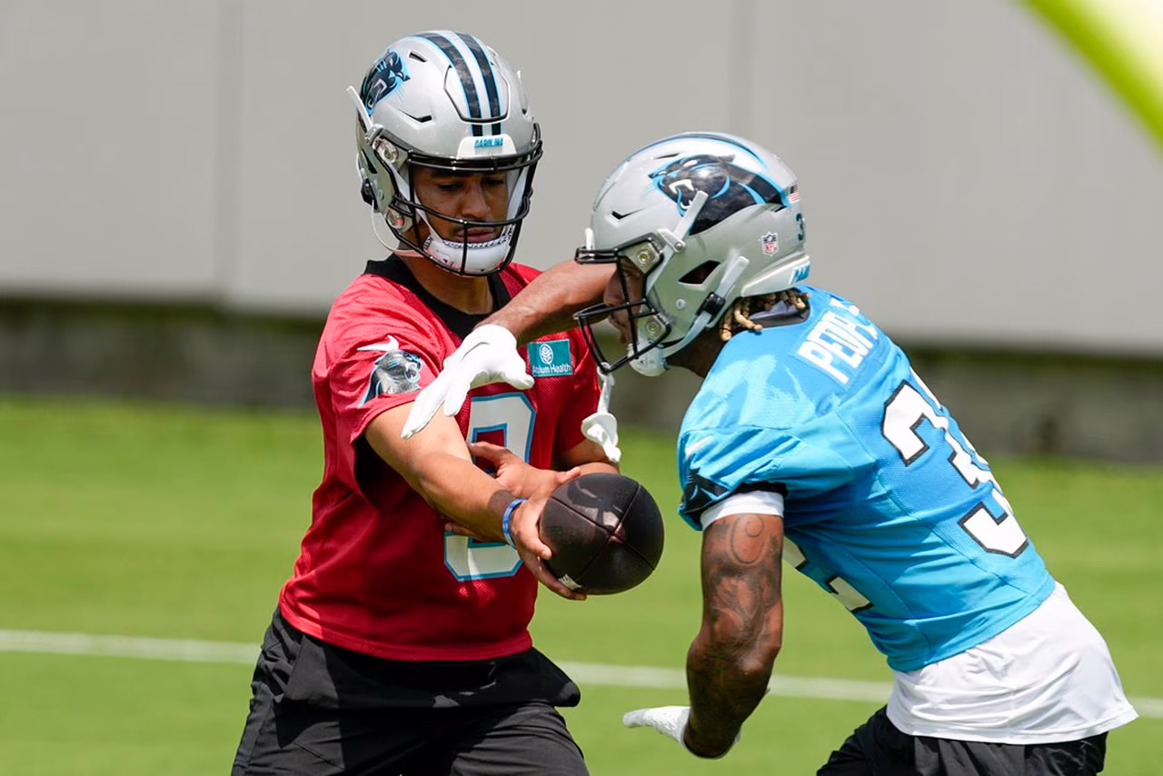 Carolina Panthers quarterback Bryce Young