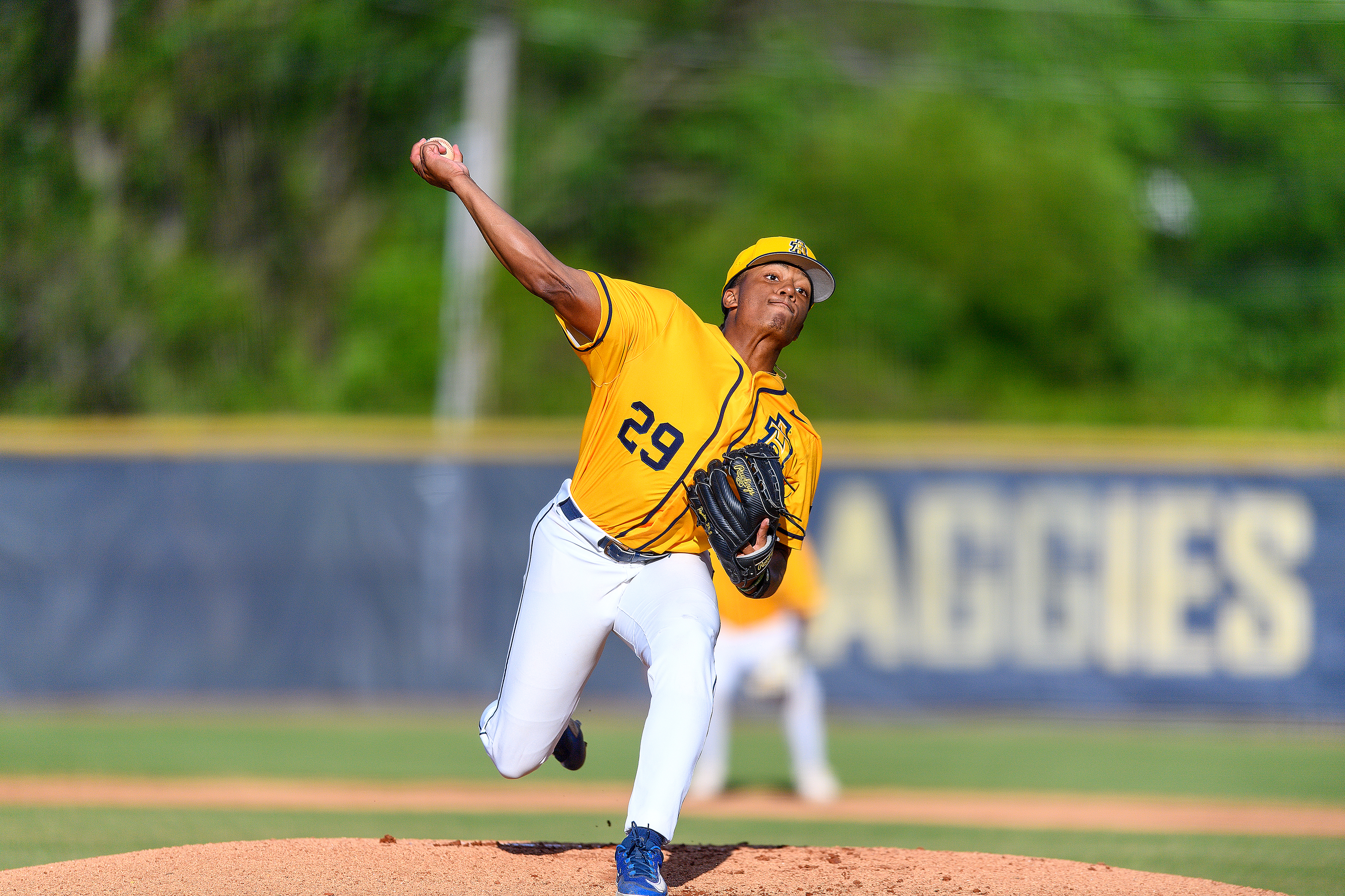 North Carolina A&T pitcher Xavier Meachem