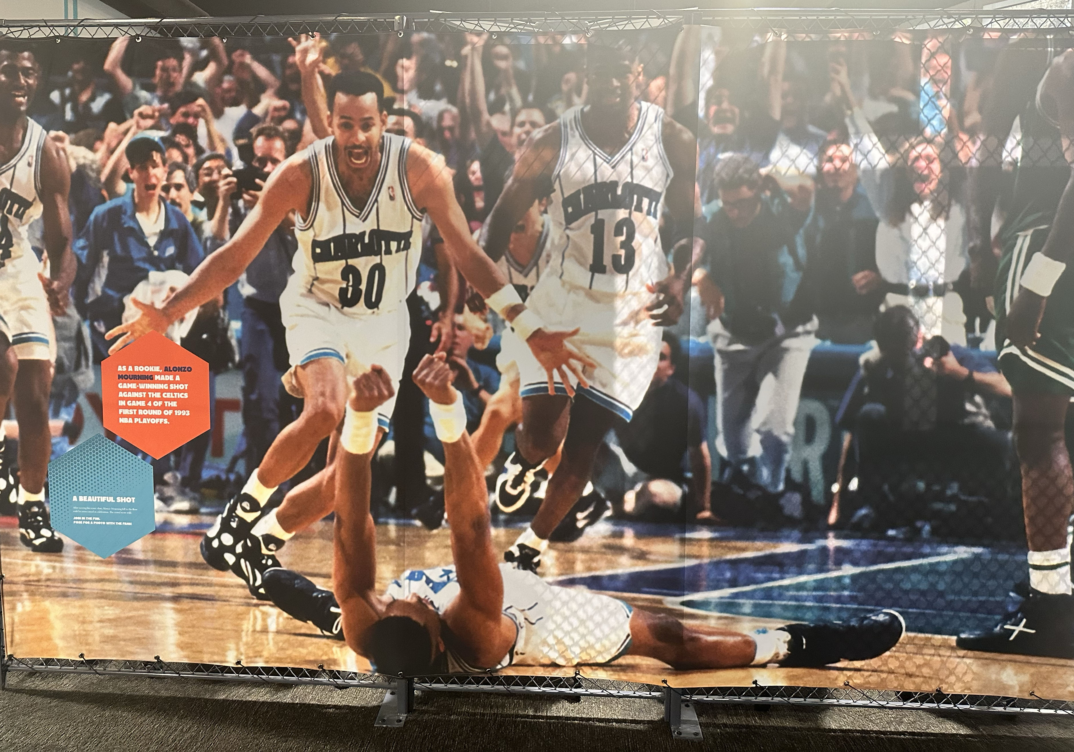 Hive at 35 exhibit Alonzo Mourning Charlotte Hornets